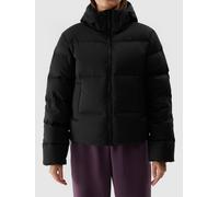 Daunenjacke 4F, Damen, Gr. M (40), schwarz, Steppware, Obermaterial: 100% Polyester. Futter: 100% Polyester. Wattierung: 90% Daunen, 10% Federn, unifarben, hoch geschlossener Ausschnitt, eingesetzt,we