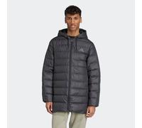 Daunenjacke ADIDAS SPORTSWEAR "ESSENTIALS CLIMAWARM 3-STREIFEN LIGHT DAUNENPARKA MIT KAPUZE", Herren, Gr. 3XL, schwarz, Obermaterial: 100% Polyester. Wattierung: 80% Entendaune, 20% Federn, Jacken Dau