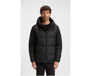 Daunenjacke BOSS GREEN, Herren, Gr. XL, schwarz001, Web, Obermaterial: 100% Polyester. Füllung: 80% Entendaune, 20% Entenfeder, unifarben, regular fit hüftlang, hoch geschlossener Ausschnitt, elastisc