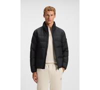 BOSS Wasserabweisende Daunenjacke mit Ärmeltasche - Style OW_Urbanex Puffer, 50544322 Schwarz XXXL