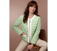 Daunenjacke CREATION L PREMIUM, Damen, Gr. 44, reseda, ecru, bedruckt, 100% Polyester, Wattierung:90% Daunen, 10% Federn, bedruckt, gemustert, gepunktet, mehrfarbig, Jacken Daunenjacke (90438038-44) r