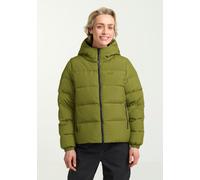 Daunenjacke JACK WOLFSKIN "FROZEN PALACE JKT W RDS", Damen, Gr. M (38/40), grün (khakigrün), Obermaterial: 100% Polyester. Füllung: 90% Entendaune, 10% sonstige Fasern. Futter: 100% Polyester, Jacken