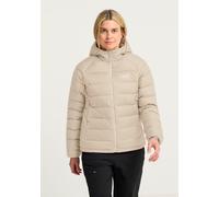 Daunenjacke JACK WOLFSKIN "WILD PASS DOWN HOODY W RDS", Damen, Gr. XS (34), beige (oyster), Obermaterial: 100% Polyester. Füllung: 90% Daunen, 10% Sonstige Fasern. Futter: 100% Polyester, Jacken Daune