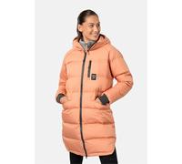 Daunenjacke KARI TRAA "Rongve", Damen, Gr. M, orange, 47% Polyamid, 3% Elasthan, unifarben, lang, ohne Ausschnitt, Jacken Daunenjacke, im Steppdesign mit langem Schnitt (14303625-M) orange