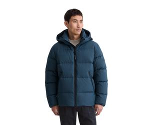 Daunenjacke MARC O'POLO, Herren, Gr. XXL, blau daze, Web, Obermaterial: 100% Polyester. Futter: 100% Polyamid. Füllung: 70% Daunen, 30% Federn, regular fit normal, Jacken Daunenjacke, mit 2-Wege-Zippe