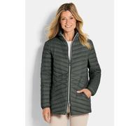 Daunenjacke mit femininer Steppung grün 40