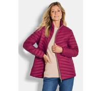 Daunenjacke mit femininer Steppung rot 38