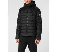 PLEIN SPORT Herren Schlupfjacke Daunenjacke (PP14179) L Schwarz