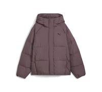 Daunenjacke PUMA "Daunen-Pufferjacke mit Kapuze Damen", Damen, Gr. XS, raisin lila, Obermaterial: 100% Polyester; Futter: 100% Polyester; Füllung: 90% Entendaunen, 10% Federn; Kapuzenfüllung: 100% Pol