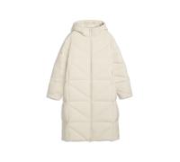 Daunenjacke PUMA "Daunen-Puffermantel mit Kapuze Damen", Damen, Gr. XL, beige (alpine snow weiß), Obermaterial: 100% Polyester. Futter: 100% Polyester. Füllung: 10% Federn, 90% Entendaunen. Kapuzenfül