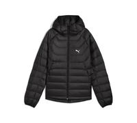 Daunenjacke PUMA "PACKLITE HOODED DOWN JACKET", Damen, Gr. XS, schwarz (puma schwarz), Rippware, Obermaterial: 100% Polyester. Futter: 100% Polyester. Wattierung: 90% Entendaune, 10% Federn, unifarben