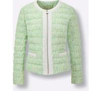 Daunenjacke CREATION L PREMIUM, Damen, Gr. 42, reseda, ecru, bedruckt, 100% Polyester, Wattierung:90% Daunen, 10% Federn, bedruckt, gemustert, gepunktet, mehrfarbig, Jacken Daunenjacke (90438038-42) r