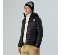 Daunenjacke THE NORTH FACE "W CLASSIC DOWN HOODED JACKET", Damen, Gr. XXL, schwarz (tnf schwarz), Obermaterial: 100% Nylon. Futter: 100% Polyester. Füllung: 100% Daunen, Jacken Daunenjacke, mit 700er-