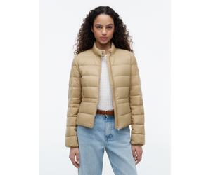 Daunenjacke TOMMY HILFIGER "LW DOWN PACKABLE JACKET", Damen, Gr. S (36/38), beige (camel), Steppware, Obermaterial: 100% Nylon. Futter: 100% Nylon. Füllung: 100% Daunen, unifarben, regular fit normal,