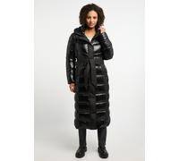 Daunenmantel FRIEDA & FREDDIES "Thermolite Coat", Damen, Gr. 36, schwarz, 100% Polyamid, unifarben, Rundhals, Mäntel Daunenmantel, in Metallic-Optik (26748515-36) schwarz