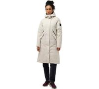 Daunenmantel JACK WOLFSKIN "BRANDENBURGER", Damen, Gr. XL, beige (seal), Obermaterial: 100% Polyester. Futter: 100% Polyester. Wattierung: 90% Daunen, 10% sonstige Federn, hoch geschlossener Ausschnit
