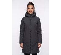 Daunenmantel JACK WOLFSKIN "FIORA BAY COAT W RDS", Damen, Gr. XXL, schwarz (schwarz navy), Obermaterial: 100% Polyamid. Futter: 100% Polyester. Wattierung: 80% Entendaune, 20% Federn, Mäntel Daunenman