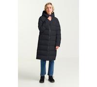 Daunenmantel JACK WOLFSKIN "FROZEN PALACE COAT W RDS", Damen, Gr. L (42/44), blau (schwarznavy), Oberstoff: 100% POLYESTER; Füllung 1: 90% ENTENDAUNEN, 10% FEDER; Futter 1: 100% POLYESTER, Mäntel Daun