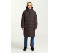Daunenmantel JACK WOLFSKIN "FROZEN PALACE COAT W RDS", Damen, Gr. S, braun (peat), Obermaterial: 100% Polyester. Futter: 100% Polyester. Wattierung: 90% Entendaune, 10% Federn, hoch geschlossener Auss