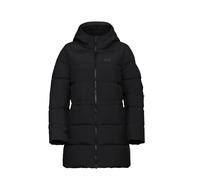Daunenmantel JACK WOLFSKIN "FROZEN PALACE LONG JKT W RDS", Damen, Gr. M, schwarz, Obermaterial: 100% Polyester. Futter: 100% Polyester. Wattierung: 90% Entendaune, 10% Federn, hüftbedeckend, Mäntel Da