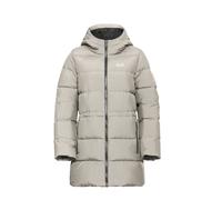 Daunenmantel JACK WOLFSKIN "FROZEN PALACE LONG JKT W RDS", Damen, Gr. S, pale sand, Obermaterial: 100% Polyester. Futter: 100% Polyester. Wattierung: 90% Entendaune, 10% Federn, hüftbedeckend, Mäntel
