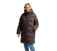 Daunenmantel JACK WOLFSKIN "ICY HILL COAT W RDS", Damen, Gr. M, braun (peat), Obermaterial: 100% Polyamid. Futter: 100% Polyester. Wattierung: 90% Entendaune, 10% Federn, Mäntel Daunenmantel, mit Ente