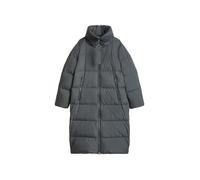 Daunenmantel MARC O'POLO, Damen, Gr. 40, grau (light graphite), Web, Obermaterial: 100% Polyester. Futter: 100% Polyamid. Wattierung: 80% Daunen, 20% Federn, regular fit kniebedeckend, Rippstrickbündc