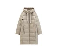 Daunenmantel MARC O'POLO, Damen, Gr. 44, beige (earthy taupe), Obermaterial: 100% Polyester. Futter: 100% Polyester. Wattierung: 70% Daunen, 30% Federn, Mäntel Daunenmantel, mit 2-Way-Zipper und Label