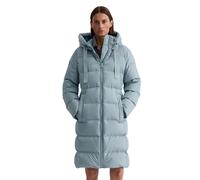 Marc O'Polo Shaped Fit Daunenmantel mit Kapuze in Rauchblau, Größe 44