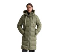 Daunenmantel MARC O'POLO "mit wasserabweisender Oberfläche", Damen, Gr. 34, dusty grün, Obermaterial: 100% Polyester; Füllung: 70% Daune, 30% Feder; Futter: 100% Polyamid, unifarben, slim fit, Strickb