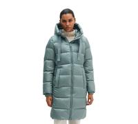 Puffer-Daunenmantel mit Kapuze regular grau 40