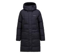 Daunenmantel PEAK PERFORMANCE "W Quiver Down Parka", Damen, Gr. XS, schwarz, 100% Polyester, unifarben, normal, ohne Ausschnitt, Mäntel Daunenmantel, mit Kapuze (85472602-XS) schwarz