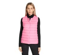 Daunenweste BETTY BARCLAY "Damen mit Rundhalsausschnitt", Damen, Gr. 42, pink carnation, Obermaterial: 100% Polyester; Füllung: 90% Daunen, 10% Federn, figurumspielend hüftlang, Rundhals, Westen (4319