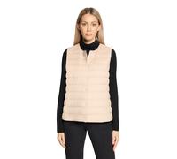 Daunenweste BETTY BARCLAY "Damen mit Rundhalsausschnitt", Damen, Gr. 46, moonlight, Obermaterial: 100% Polyester. Füllung: 90% Daunen, 10% Federn, figurumspielend hüftlang, Rundhals, Westen (65856661-
