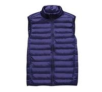Daunenweste Herren Puffer Weste Herren Leichte Steppweste Herren Leicht Ärmellose Jacke Ärmellos Daun Westen Männer Winterweste Wattierte Downen Weste Herren Daunen Winter Herrenwesten Casual Marine L