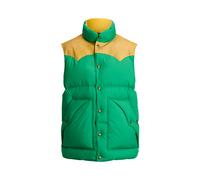 Daunenweste mit Lederpasse XL Green