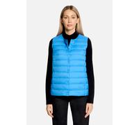 Daunenweste BETTY BARCLAY "Damen mit Rundhalsausschnitt", Damen, Gr. 40, campanula, Obermaterial: 100% Polyester; Füllung: 90% Daunen, 10% Federn, figurumspielend hüftlang, Rundhals, Westen (97572063-