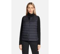 Daunenweste BETTY BARCLAY "Damen mit Rundhalsausschnitt", Damen, Gr. 48, dunkelblau, Obermaterial: 100% Polyester; Füllung: 90% Daunen, 10% Federn, figurumspielend hüftlang, Rundhals, Westen (61088511