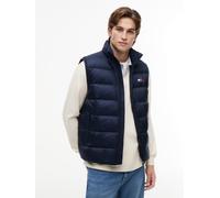 Daunenweste TOMMY JEANS "TJM LIGHT DOWN PACKABLE VEST", Herren, Gr. 4XL, schwarz night navy, Web, Obermaterial: 100% Nylon. Futter: 100% Polyester. Füllung: 90% Daunen, 10% Federn, unifarben, regular 