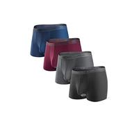 DAVID ARCHY Boxershorts Herren Modal mit Eingriff Separat Beutel Microfaser Unterhosen Funktion Doppeltaschen Unterwäsche 4er Pack,Mehrfarbig,XXL