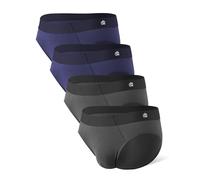 DAVID ARCHY Herren Slips 4 Pack Modal Unterwäsche Stretch 4-Wege-Stretch Unterhosen Slip Ultraweich Atmungsaktiv Seidig Weich Unterhosen Männer Schlafen Alltagskleidung