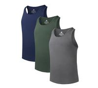 DAVID ARCHY Herren Tanktop Unterhemden Business Lässig Bambusfaser Weich Seidig Ärmellos Unterziehshirt Tailliert Atmungsaktiv Feuchtigkeitstransportierend Weste Stretch Oberteil 3er Pack