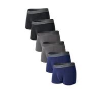 DAVID ARCHY Herren-Unterwäsche Atmungsaktive Boxershorts Bambus Rayon Trunks Multipack