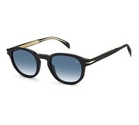 DAVID BECKHAM DB 1007/S BLACK/BLUE SHADED 49/24/145 Herrenbrillen Sonnenbrillen