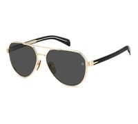 David Beckham Db 1121/g/s RHL/IR GOLD BLACK Sunglasses Men Metall, Standard, 61