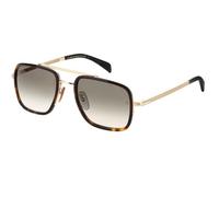 David Beckham DB 7002/S 06J Kunststoff Rund Oval Goldfarben/Havana Sonnenbrille, Sunglasses Goldfarben/Havana Mittel