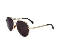 David Beckham DB 7037/G/S F6W Metall Pilot Goldfarben/Grau Sonnenbrille, Sunglasses Goldfarben/Grau Extra Groß