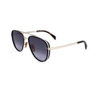 David Beckham Db 7068/g/s RHL/9O GOLD BLACK Sunglasses Men's Steel, Standard, 58