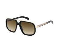 DAVID BECKHAM DB 7101/S BLACK GOLD/BROWN SHADED 57/18/145 Herrenbrillen Sonnenbrillen