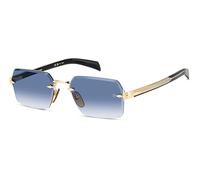 DAVID BECKHAM DB 7109/S GOLD BLACK/BLUE SHADED 56/20/145 Herrenbrillen Sonnenbrillen